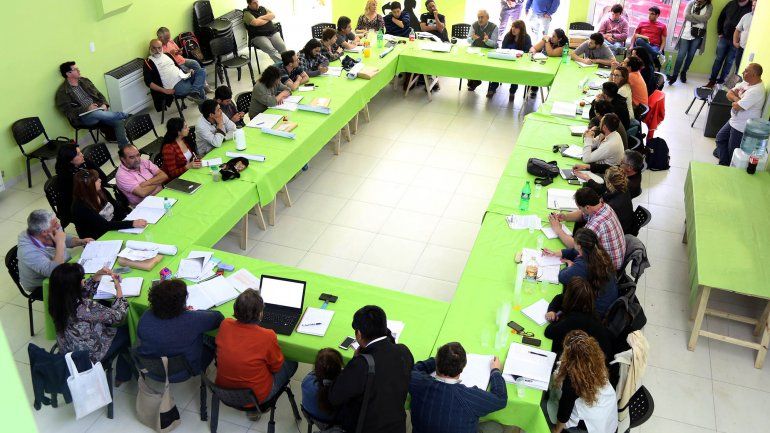 Al paro. El plenario de secretarios generales