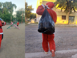Nadia, repartiendo regalos y llevando alegría a los más chicos.