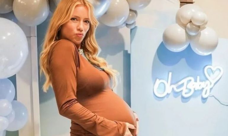 Nicole Neumann mostró su silueta a días de ser mamá de Cruz