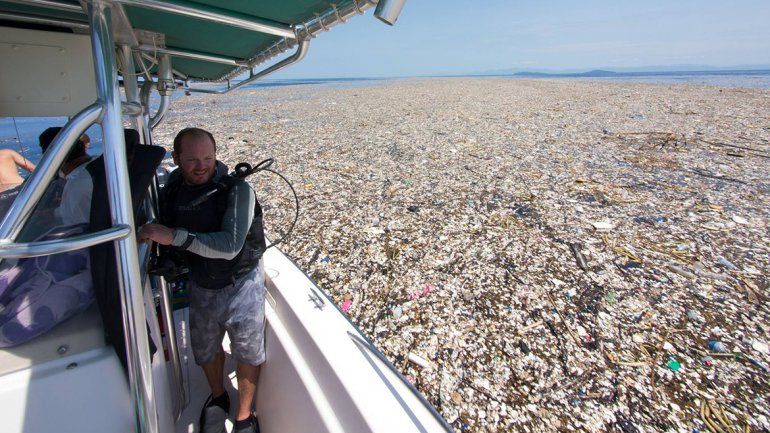 Increíble: así se ve el mar de basura que causa problemas entre Honduras y Guatemala