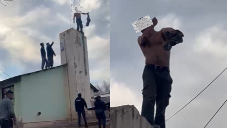Fuerte video: un hombre fue enlazado como un animal en un polémico operativo policial
