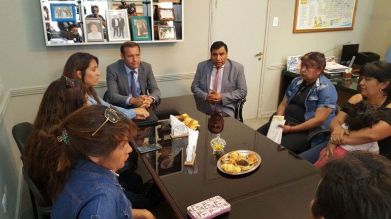 Gutiérrez se reunió con la familia Apablaza