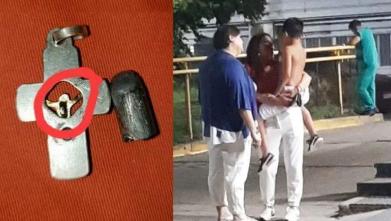 Milagro: un crucifijo salvó a un nene de un tiro mortal