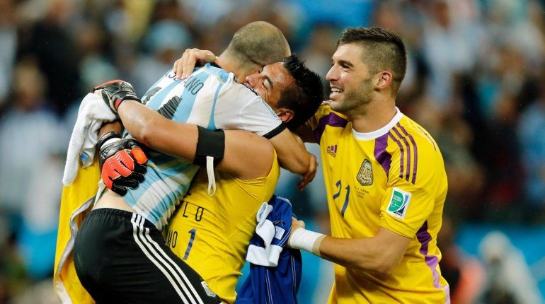 El abrazo con Romero