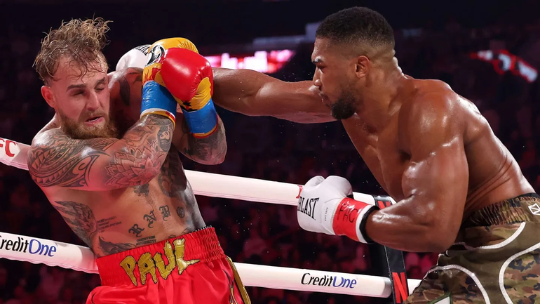 Jake Paul cayó ante Anthony Joshua.