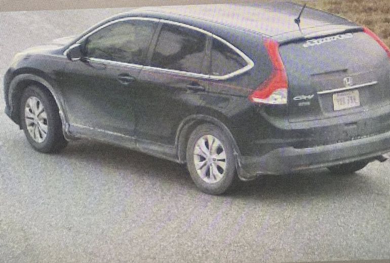 El auto donde la Policía encontró a las hermanas secuestradas. El auto donde la Policía encontró a las hermanas secuestradas.