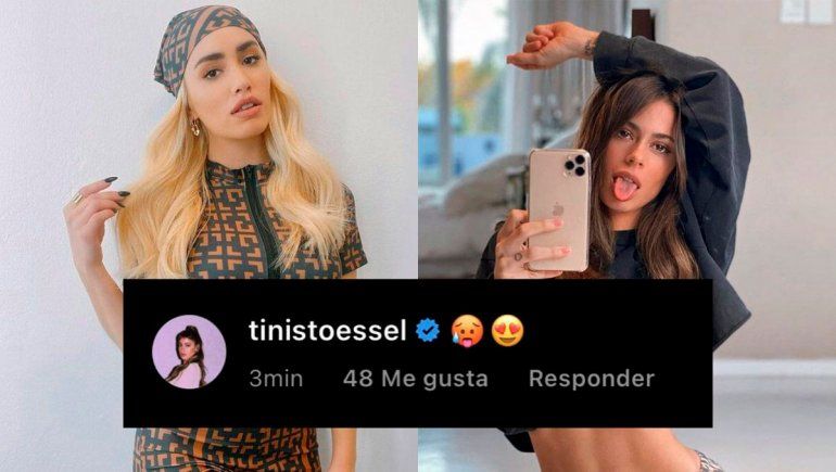 Juntas son dinamita: Tini le hizo un guiño a Lali en las redes