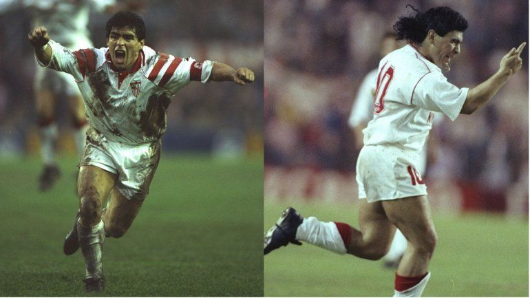 ¡La que usó Maradona, Huevo! El recuerdo del 10 en Sevilla