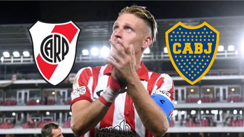 El mediocampista define su futuro entre Boca y River. El mediocampista define su futuro entre Boca y River.