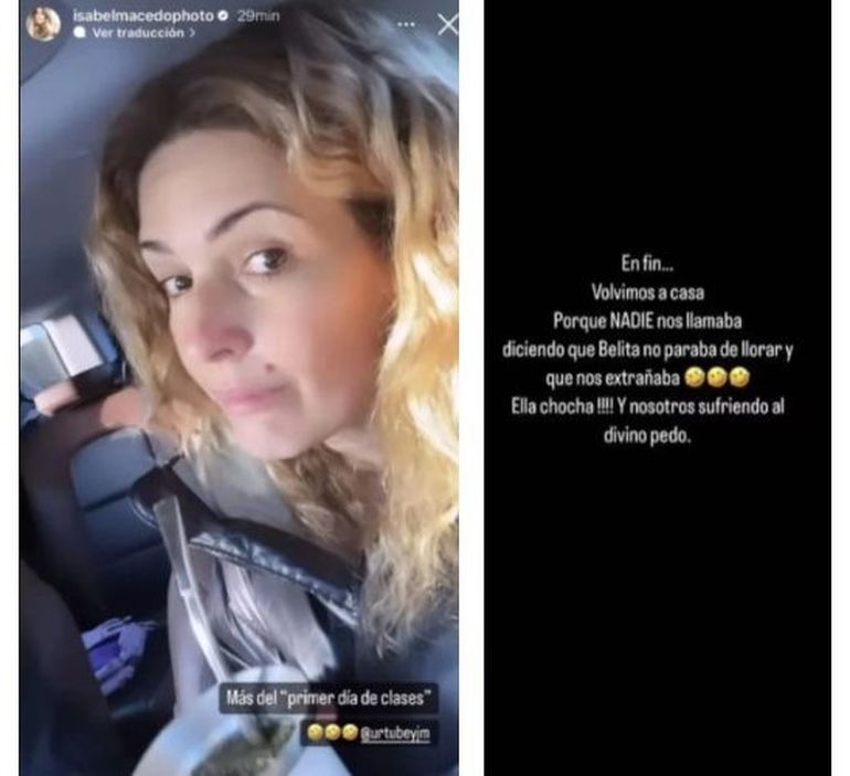 La actriz compartió por sus redes sociales todo el proceso del primer día de Belita en el jardín. La actriz compartió por sus redes sociales todo el proceso del primer día de Belita en el jardín.