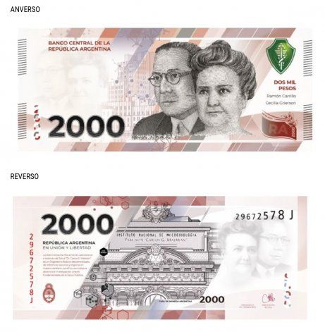 El Banco Central aprobó un nuevo billete de $ 2.000