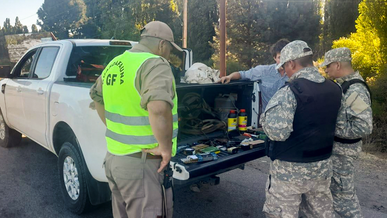 El operativo permitió secuestrar y detener a personas por caza furtiva en Neuquén