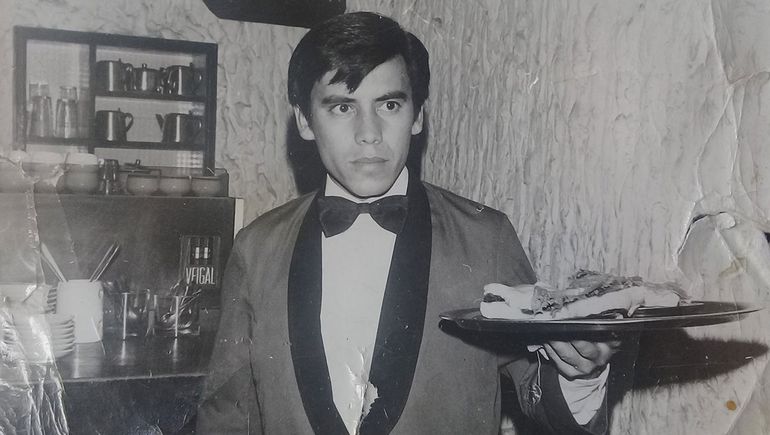 Cacho en su época de mozo.