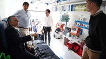 el sindicato de petroleros privados presento un moderno sistema de salud integrado, con 8 ambulancias de ultima generacion