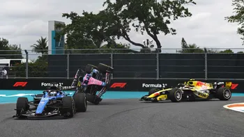 El impactante accidente de Pierre Gasly. El impactante accidente de Pierre Gasly.