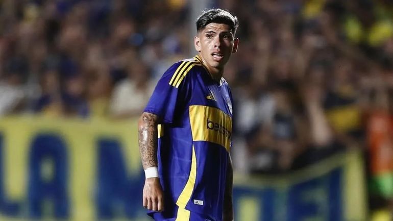 Carlos Palacios con la camiseta de Boca Carlos Palacios con la camiseta de Boca