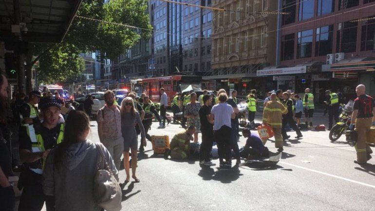 Algunos de los heridos