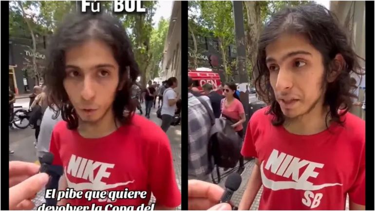 Video viral: el argentino anti Messi que pidió devolver la Copa del Mundo