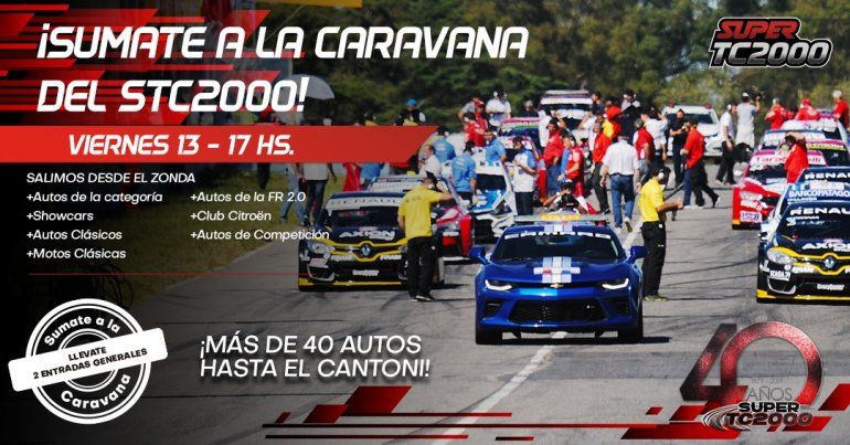 El Súper TC2000 arranca sus festejos con una caravana en San Juan