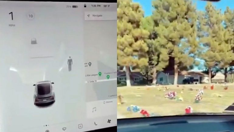 ¿El radar de un Tesla registró la presencia de un fantasma en un cementerio?