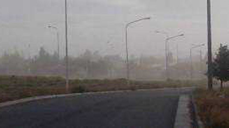 Las ráfagas de viento empezaron desde la madrugada en Zapala