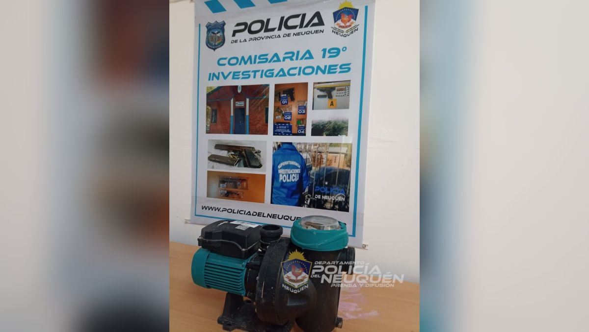 Ofrecía por Facebook una bomba de pileta robada y lo detuvieron