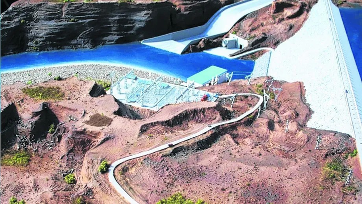 La maqueta de Chihuido, la obra que no fue. Foto: gentileza La maqueta de Chihuido, la obra que no fue. Foto: gentileza