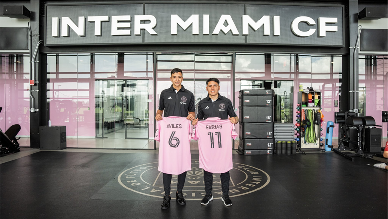 Farías y Avilés por primera vez con la camiseta del Inter Miami.&nbsp;