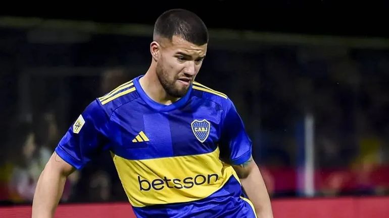 Weigandt con la camiseta de Boca Weigandt con la camiseta de Boca