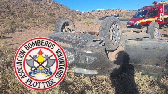 Perdieron el control y volcaron en la Bajada del Maida: tres personas resultaron heridas
