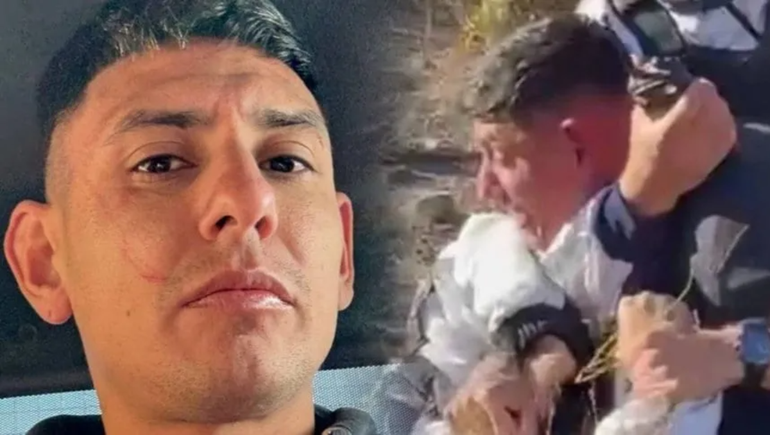 El video que muestra la detención de un exjugador de Atlético Tucumán tras agredir a un policía