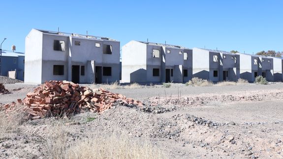 Los dúplex que aún no se terminan de la Cooperativa 127 Hectáreas.