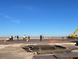 Inspectores de la Secretaría de Ambiente y Cambio Climático fiscalizaron avances de obra. Foto: Gobierno de Río Negro Inspectores de la Secretaría de Ambiente y Cambio Climático fiscalizaron avances de obra. Foto: Gobierno de Río Negro