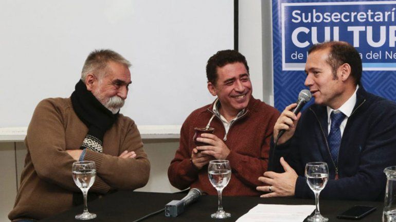 El Negro Sosa estuvo en el lanzamiento de la fiesta junto al subsecretario de Cultura