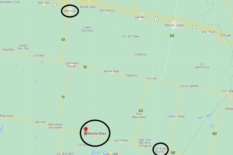 Imagen: captura google maps