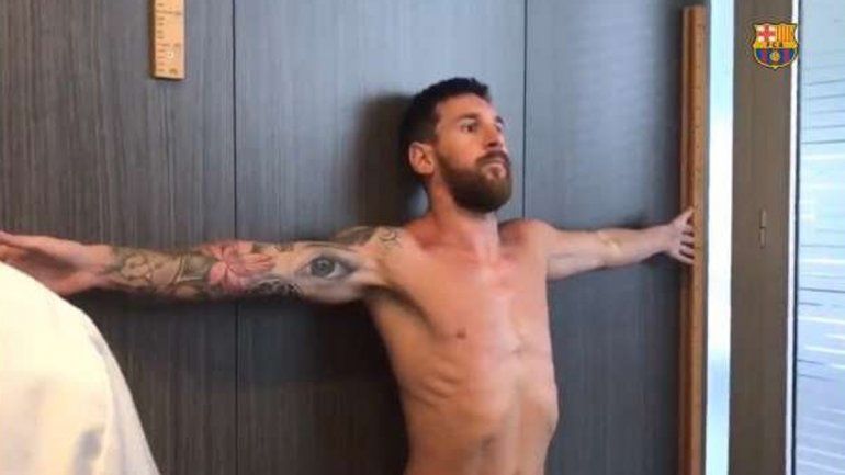 Tras la boda, Messi pasó la revisión médica y una imagen suya se viralizó