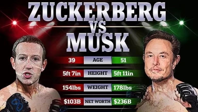 Elon Musk arrugó y postergó su pelea con Zuckerberg