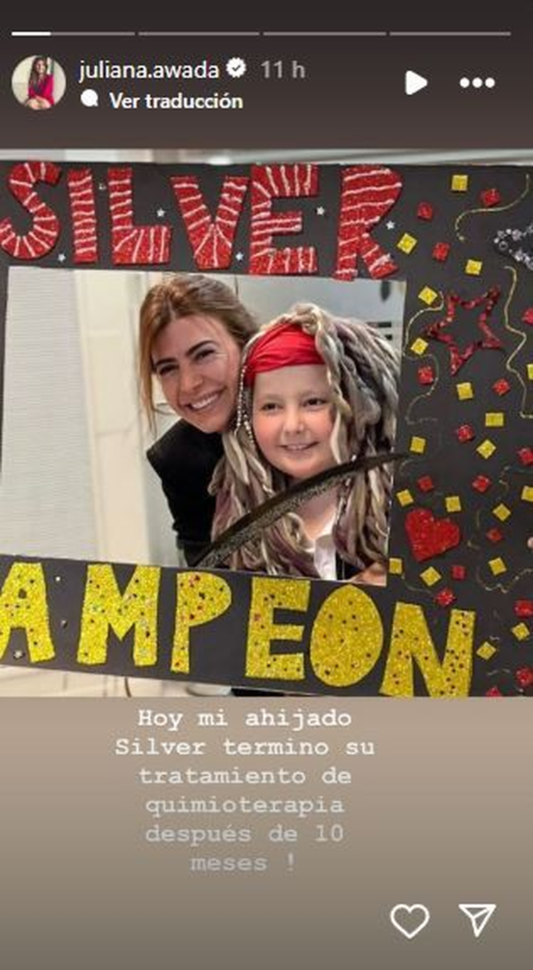 El posteo de Juliana Awada. El posteo de Juliana Awada.