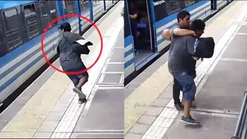 Robó un celular en el tren, se le cayó a la vía y los pasajeros lo atraparon