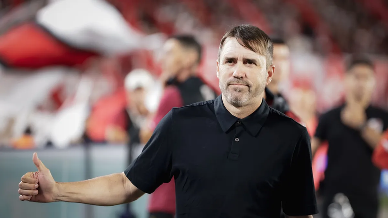 Coudet perdió su primer partido en River.