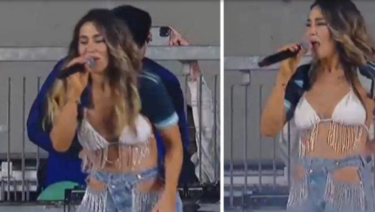 El show de Jimena Barón tras el triunfo de Argentina en el Monumental