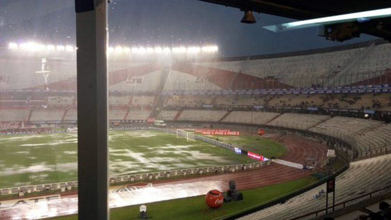 Así está el Monumental en este momento.
