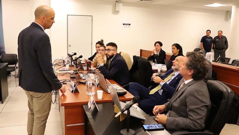 El juez Juan Manuel Kees y representantes del Ministerio Público Fiscal y Fiscalía de Estado. El juez Juan Manuel Kees y representantes del Ministerio Público Fiscal y Fiscalía de Estado.