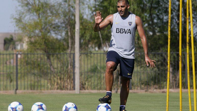 Wanchope inició la semana trabajando junto al plantel.