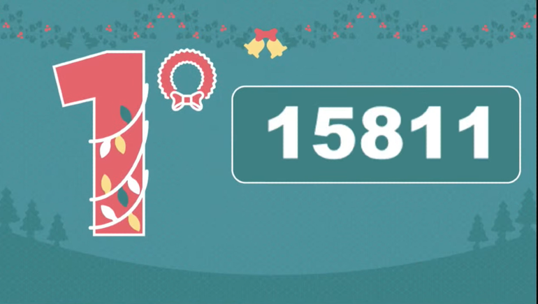 El primer premio del Sorteo de Navidad de La Lotería Unificada para el 15.811