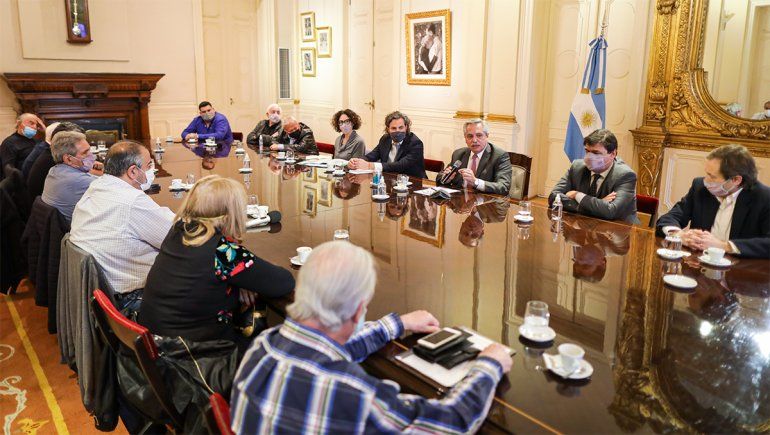 Alberto Fernández se reunió con la CGT con la mira en la reactivación