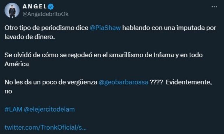 El mensaje de Ángel de Brito El mensaje de Ángel de Brito