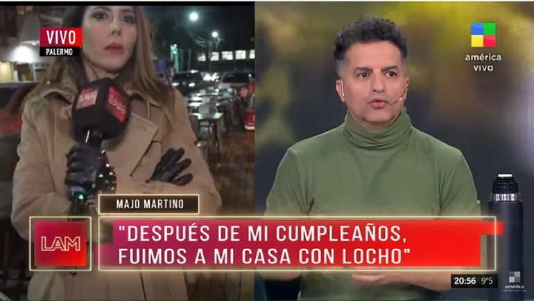 Susto: sillazos y botellazos en un móvil en vivo de LAM