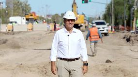 Gaido en una recorrida por la obra pública de la Gran Avenida. | LM Neuquen Gaido en una recorrida por la obra pública de la Gran Avenida.
