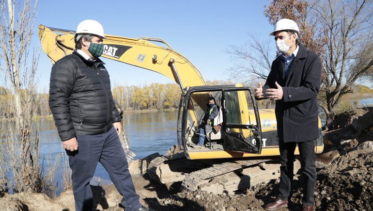 Gutiérrez y Gaido recorrieron el nuevo paseo costero
